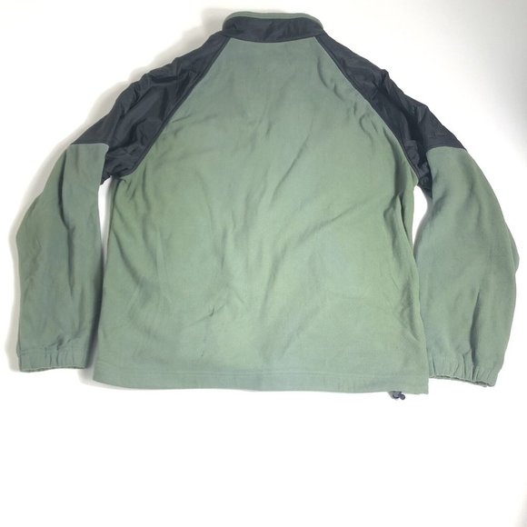 Timberland Fleece Jacket Men's Olive Green Long Sleeve Full Zip Sz L Ski a20 - Picture 2 of 7